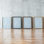 coastal abstract 0003 MODERN 3x4 framed posters mockup
