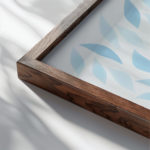 coastal abstract 0004 MODERN 3x4 close up dark wood mockup