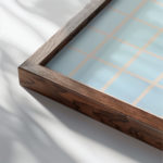 coastal abstract 0007 MODERN 3x4 close up dark wood mockup