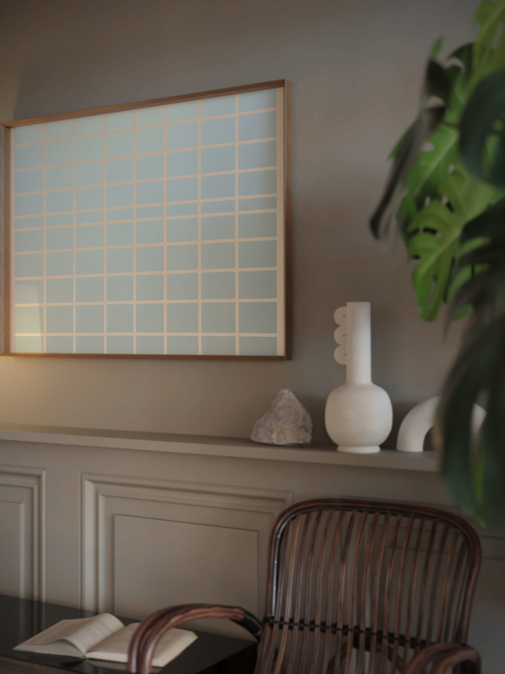 coastal abstract 0007 MODERN 3x4 video mockup