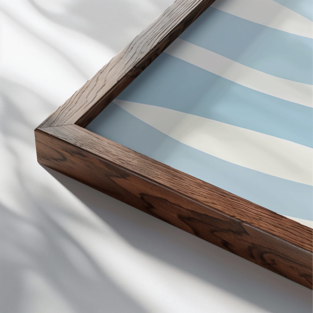 coastal abstract 0009 MODERN 3x4 close up dark wood mockup