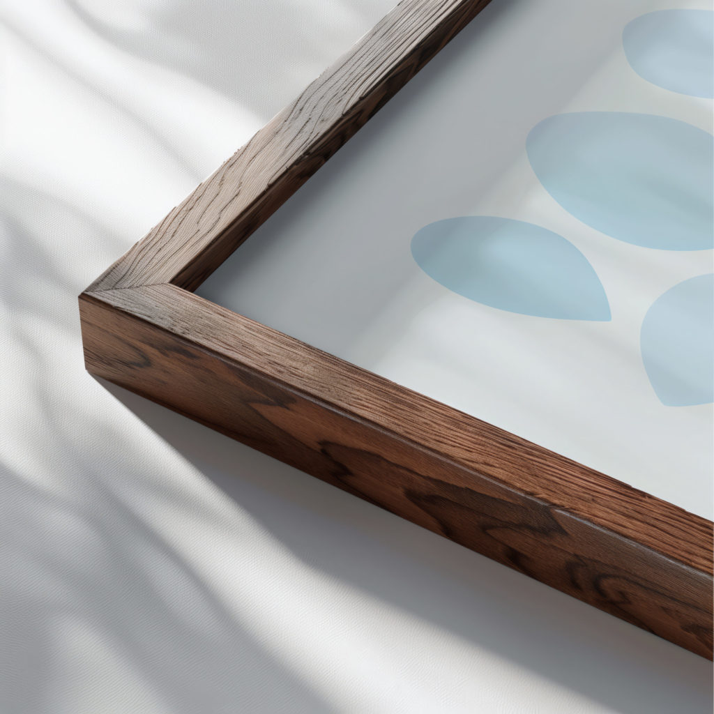 coastal abstract 0010 MODERN 3x4 close up dark wood mockup