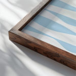 coastal abstract 0011 MODERN 3x4 close up dark wood mockup