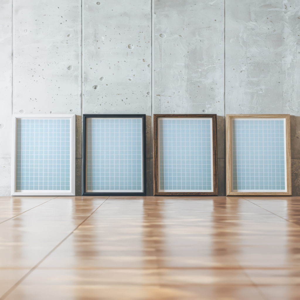 coastal abstract 0013 MODERN 3x4 framed posters mockup