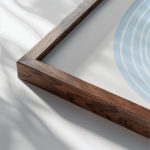 coastal abstract 0014 MODERN 3x4 close up dark wood mockup