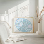 coastal abstract 0015 MODERN 3x4 4 mockup