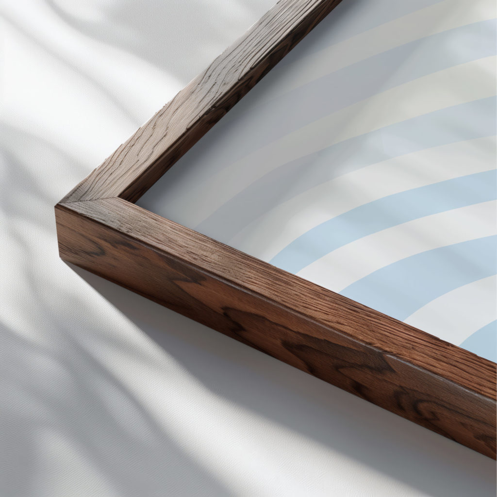 coastal abstract 0019 MODERN 3x4 close up dark wood mockup