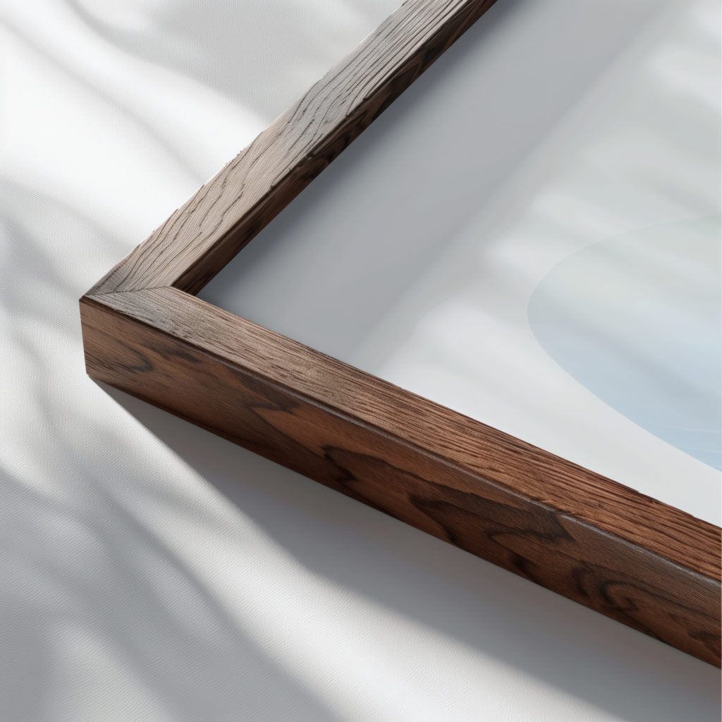 coastal abstract 0020 MODERN 3x4 close up dark wood mockup