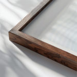 coastal abstract 0021 MODERN 3x4 close up dark wood mockup