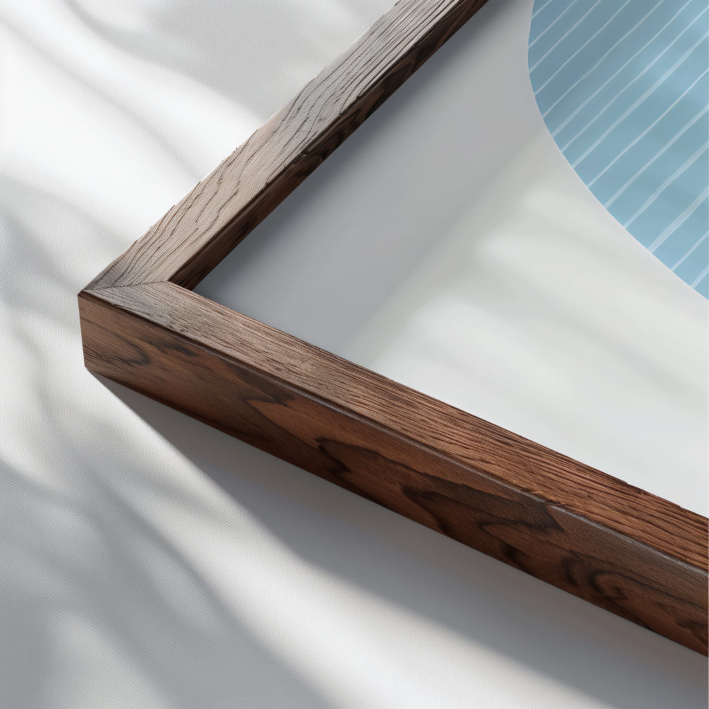 coastal abstract 0026 MODERN 3x4 close up dark wood mockup