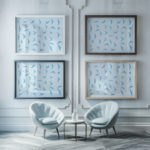 coastal animals 0002 MODERN 3x4 framed posters mockup