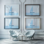 coastal nautical 0008 MODERN 3x4 framed posters mockup