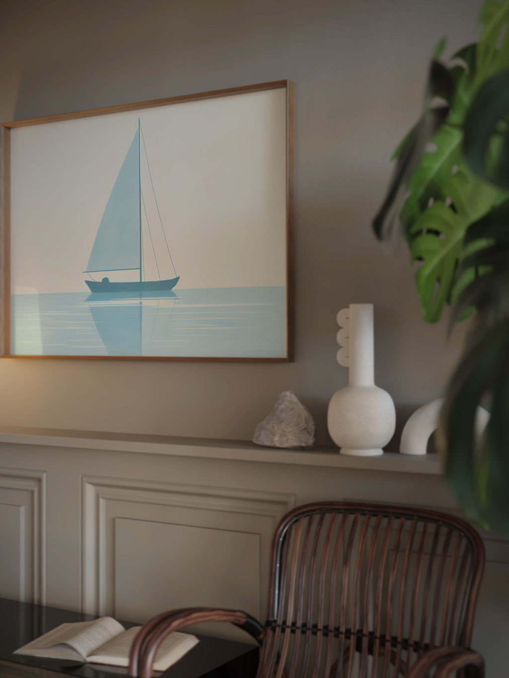 coastal nautical 0008 MODERN 3x4 video mockup