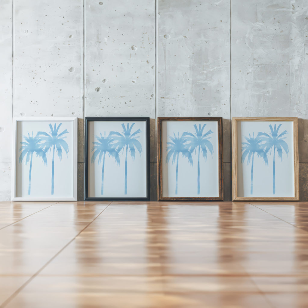 coastal seascape 0003 MODERN 3x4 framed posters mockup
