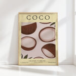 coco event illustration art print for home decor