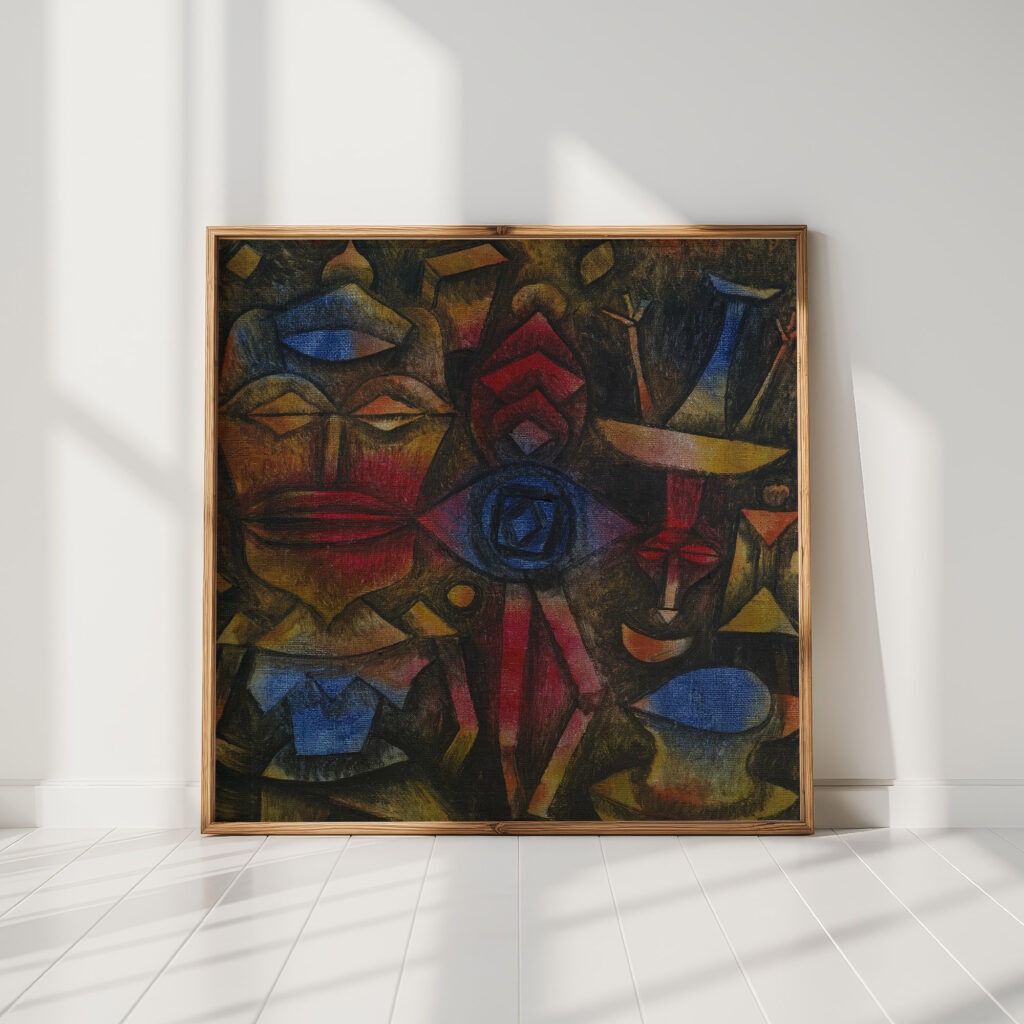 collection of figurines 1926 paul klee high quality print