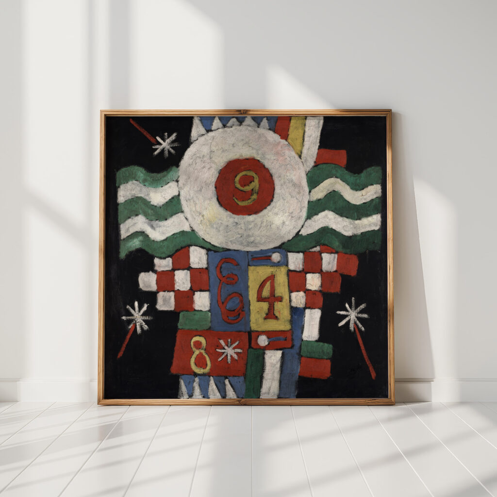 collection of numbers designs and letters seen by me at the beginning of the war in berlin military in nature circa 1915 marsden hartley high quality print