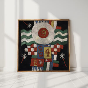 collection of numbers designs and letters seen by me at the beginning of the war in berlin military in nature circa 1915 marsden hartley high quality print