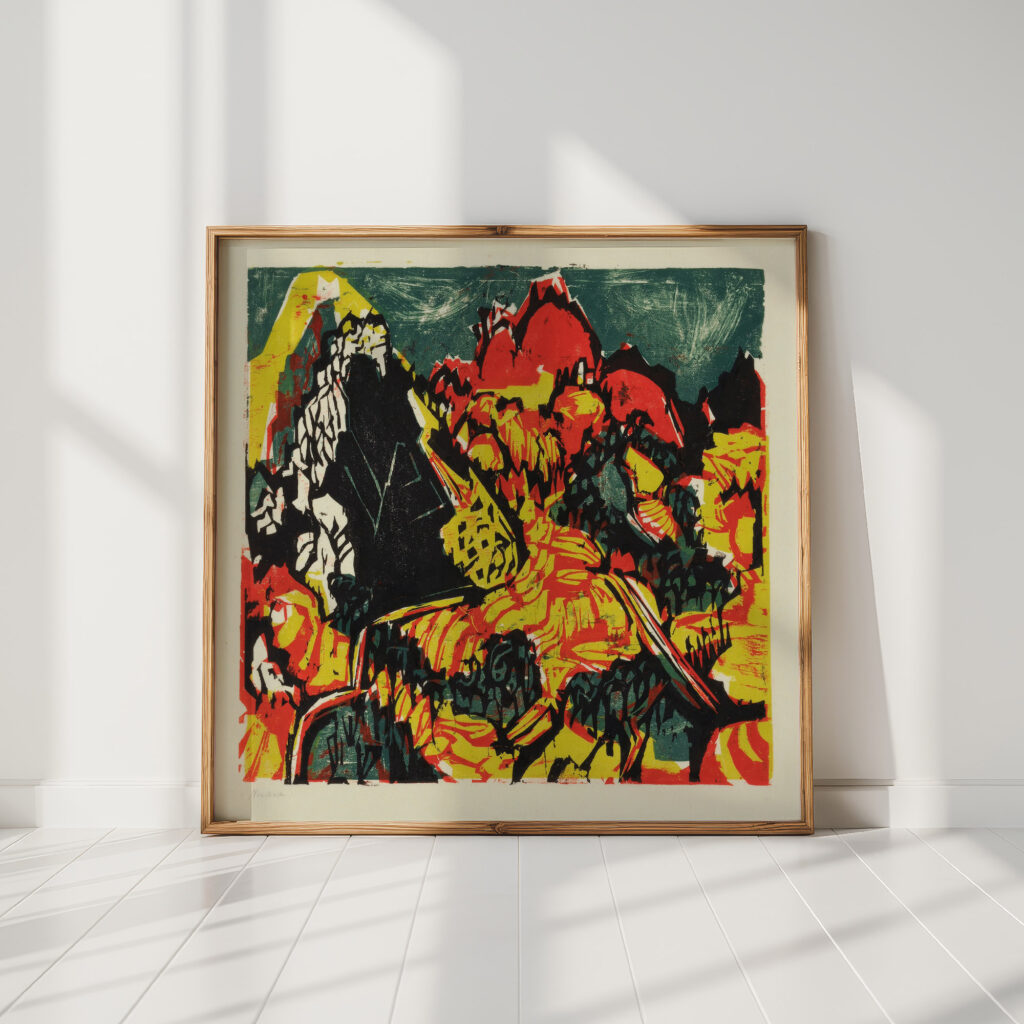 colored ticino landscape 1925 albert muller high quality print