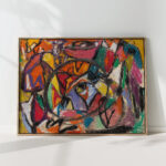 colorful abstract geometric art 2 by adolf holzel modernist expressionism painting 1925 high quality print