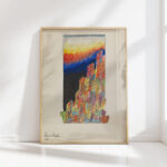 colorful city graz 1924 karl wiener high quality print