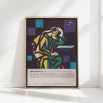 colorful nicodemus themed print with star design joseph binder 1962