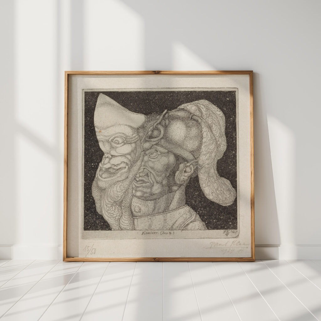 comedian invention 4 1904 paul klee high quality print