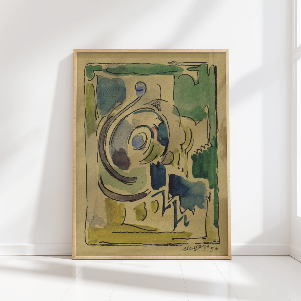 composition 2 circa 1950 albert gleizes high quality print