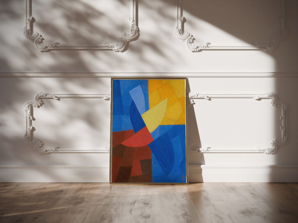 composition around 1932 Otto Freundlich video mockup