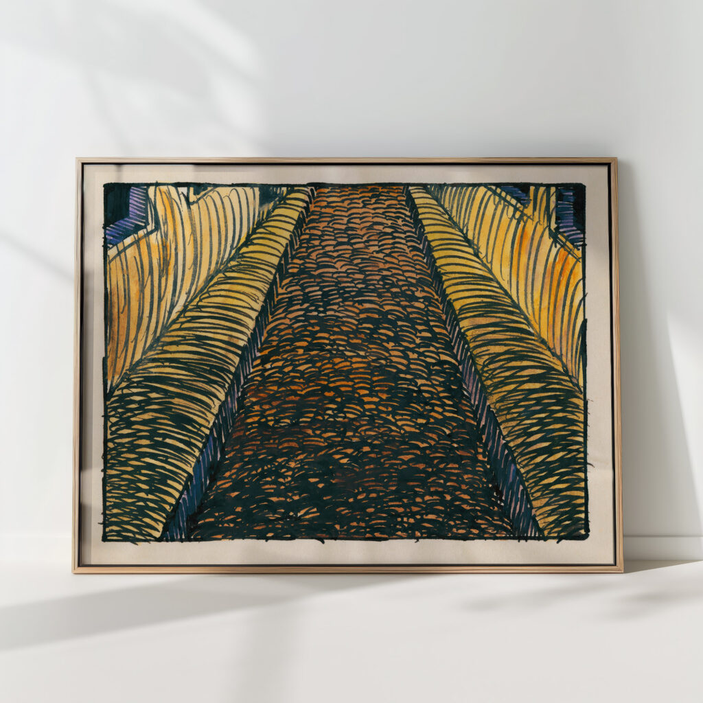 composition from pavement and meadow xviii 1924 karl wiener high quality print