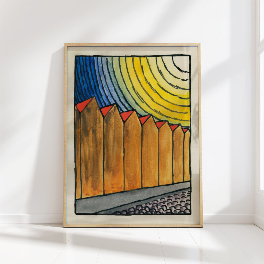 composition from pavement and meadow xx 1924 karl wiener high quality print