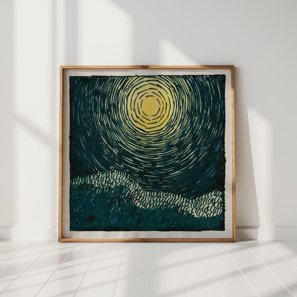 composition from paving and meadow x 1924 karl wiener high quality print