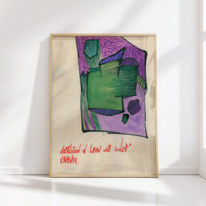 composition in green and violet around 1921 karl wiener high quality print