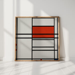 composition of red and white nom 1composition no 4 with red and blue 1938 42 piet mondrian high quality print