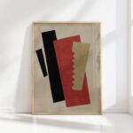 composition red black gold 1920 el lissitzky high quality print