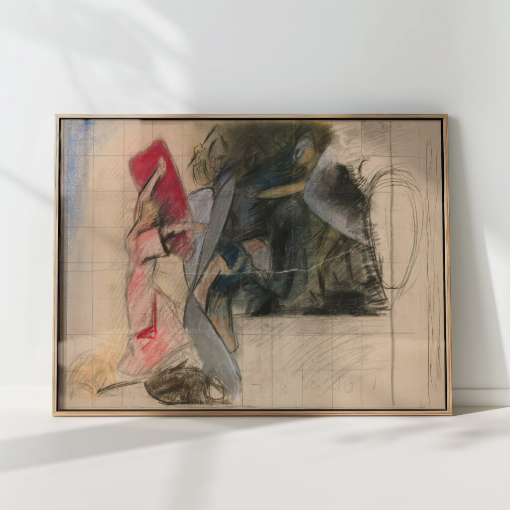 composition study for seven deadly sins in the quest of the holy grail mural series at boston public library edwin austin abbey high quality print