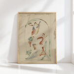 composition study with two floating angels 1913 1914 ja jerichau high quality print