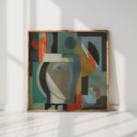 composition with a head ca 1925 ragnhild kaarbo high quality print