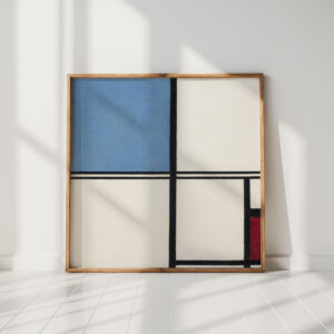 composition with blue and red 1932 piet mondrian high quality print