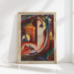 composition with man and celestial bodies 1910 gottfried graf high quality print