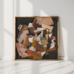 composition with newspaper 1918 georges valmier high quality print