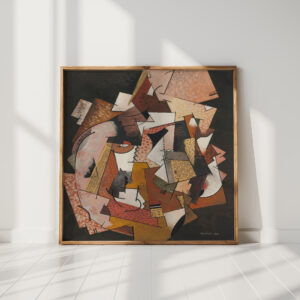 composition with newspaper 1918 georges valmier high quality print