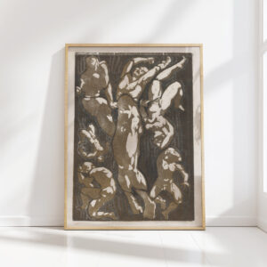 composition with six human figures 1906 reijer stolk high quality print