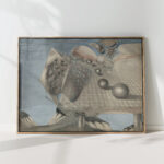 composition with spheres squares pillars etc 1937 43 paul gaulois high quality print