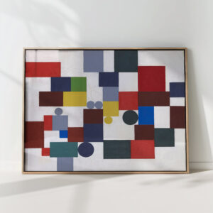 composition with tetragons rectangles and circles congruent 1939 sophie taeuber arp high quality print