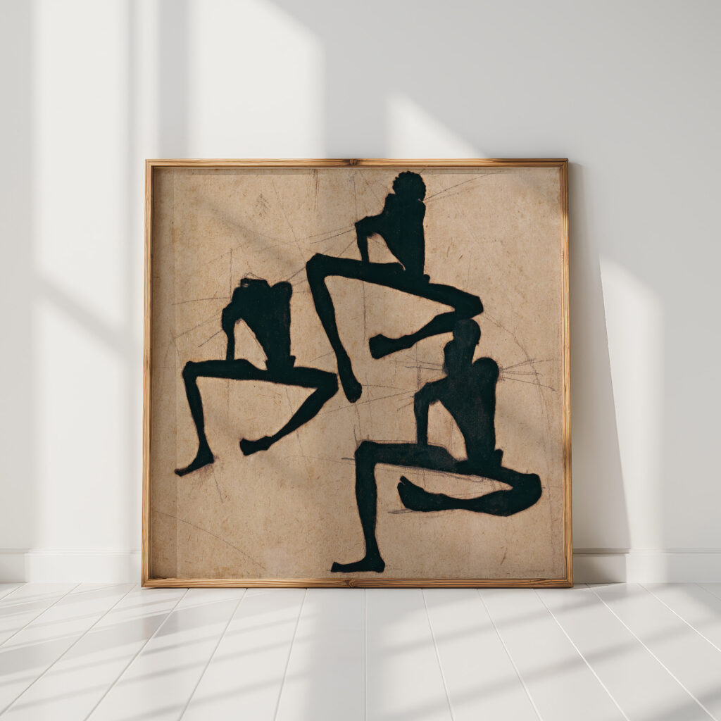 composition with three male nudes 1910 egon schiele high quality print