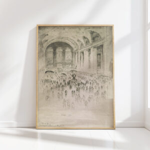 concourse grand central 1919 joseph pennell high quality print