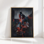 construction in blue 1925 paul gauls high quality print