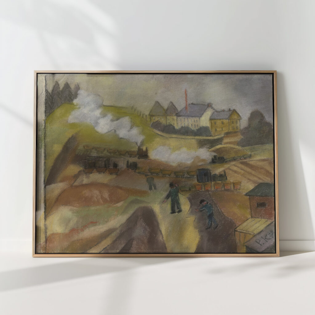 construction site of ig farben 5 1929 pauline kowarzik high quality print