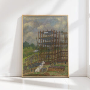 construction site of ig farben 6 1929 pauline kowarzik high quality print